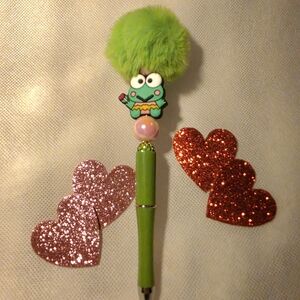 Keroppi Plush Top Pen